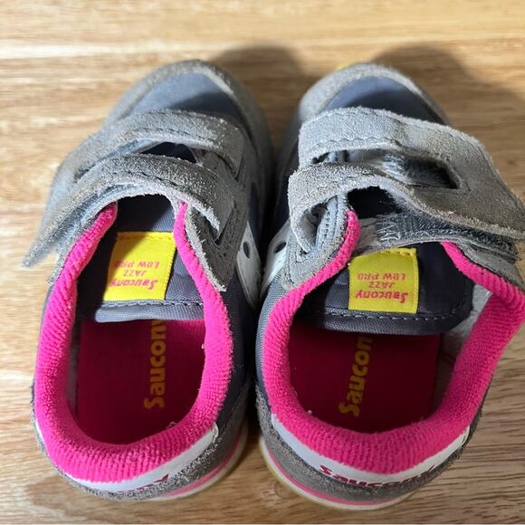 Saucony Gray Jazz‎ Hook And Loop Sneakers Size 4.5 - Picture 8 of 10